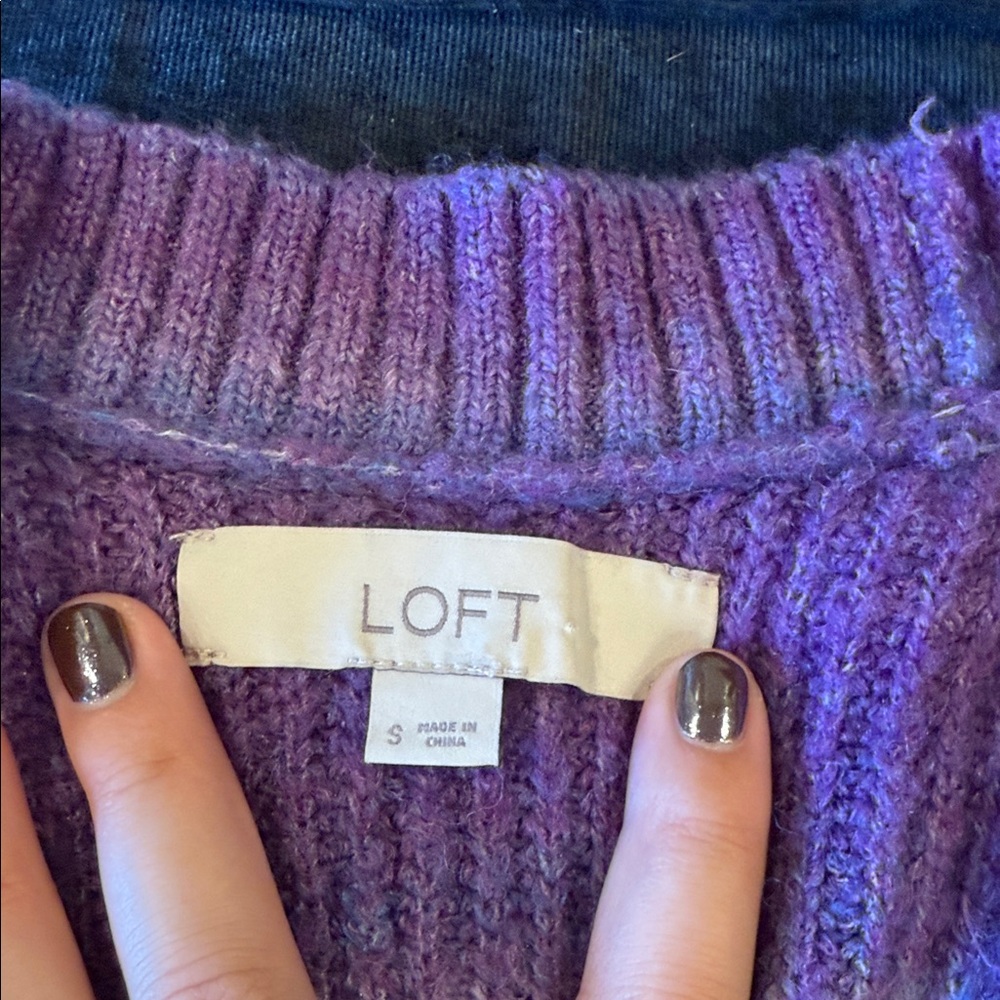 LOFT Multicolor Button-Up Cardigan - Picture 2 of 3